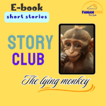 affiche pub for short story the lying monkey kids